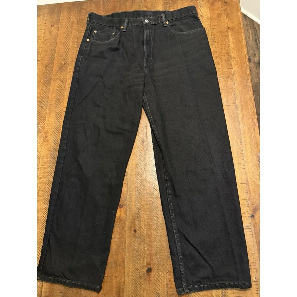 Levi's 550 Relaxed Fit Jeans Mens 36x30 Black Label